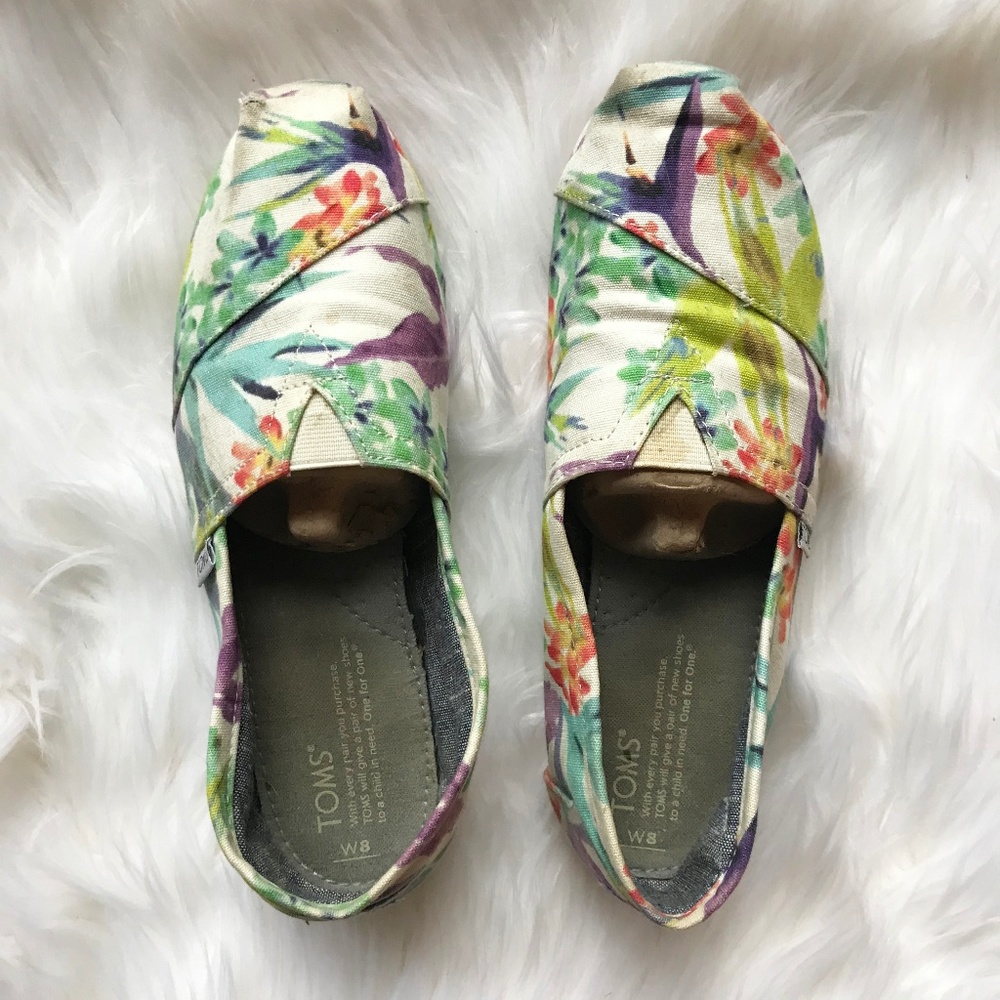 Tom's Birds of Paradise Classic Slip-Ons 8